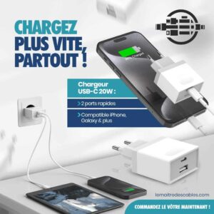 chargeur conseillé par le maître des câbles